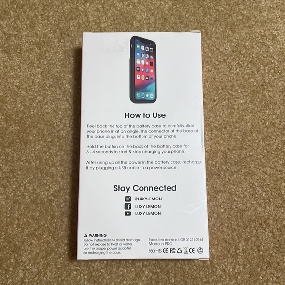 Luxy Lemon charging phone case - Picture 3 of 5